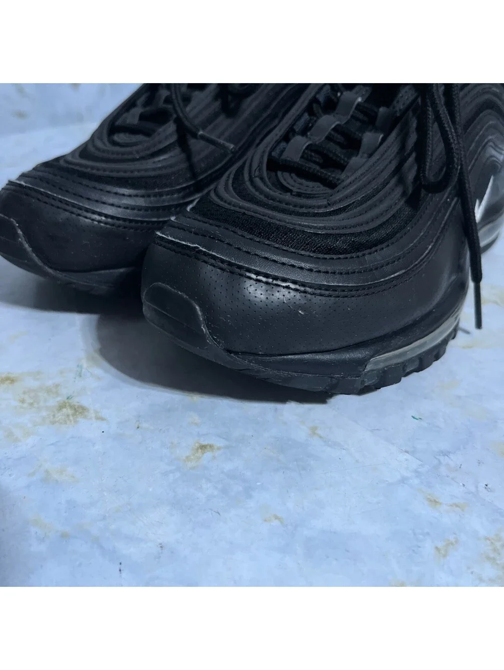 Nike Air Max 97 Women's Size 7 Shoes Black Athletic Low Top Trainer Sneakers